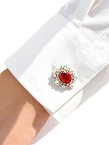 Metal Flower Snowflake Button Charms | Decorative Button Covers For Shirts | Versatile Clothing Accessories - Multicolor - View 4