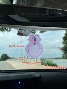 Car Aromatherapy Diffuser Air Freshener With Fragrant Pellets, Black Sugar Design, Vent Clip Type, Japanese Cartoon Decoration For Rearview Mirror, Suitable For Car/Toilet/Living Room/Bedroom/Home Interior - Coral Pink - View 12