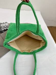 Große Kapazität Handtasche für Frauen, neuer minimalistischer Pendler Schultertasche - Grün - Übersicht 4