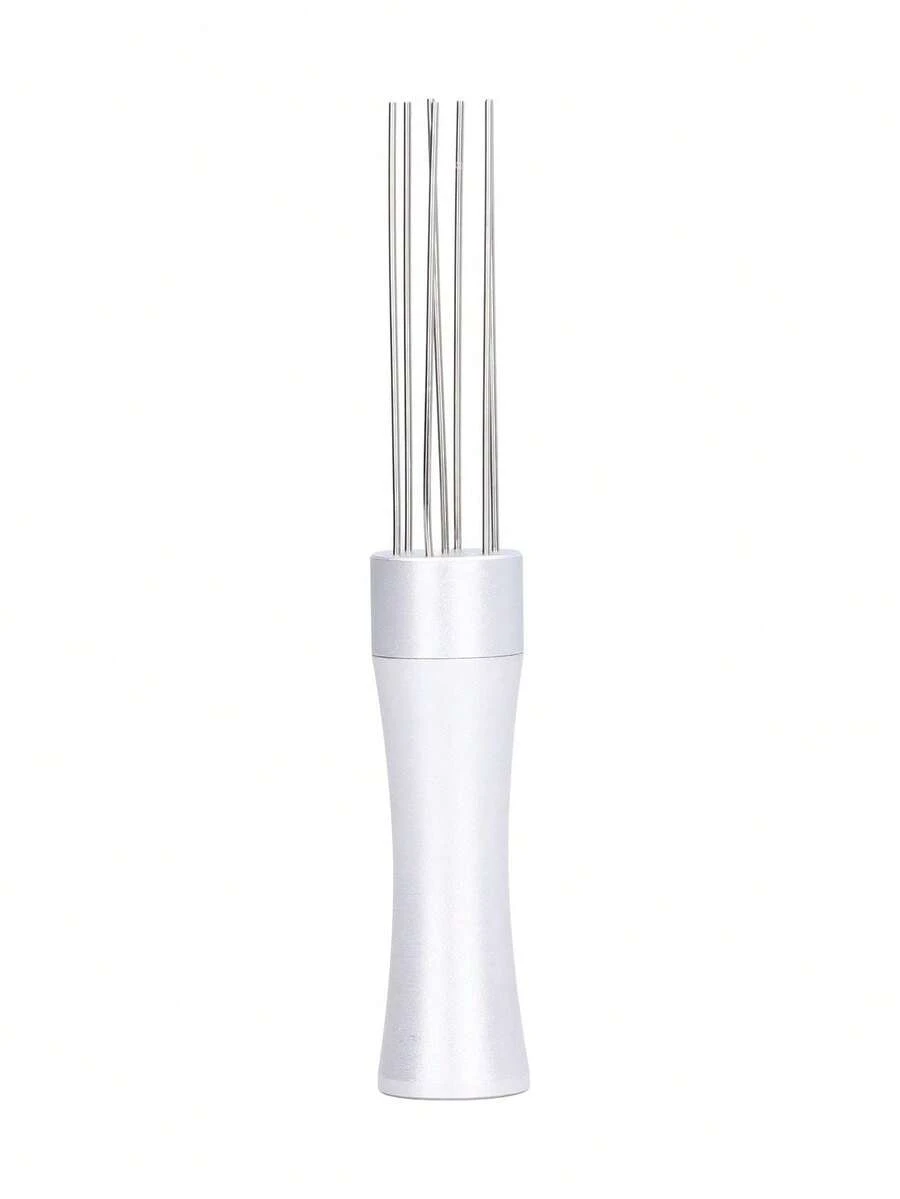 Aguja Mecedora para Café, Distribuidor de Café con Agujas de Acero Inoxidable 304, Base de Aluminio para Barista, Herramienta de Nivelación para Espresso, 13cm,37494940 - Multicolor - Ver 1