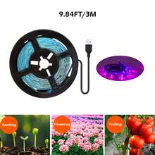 1条LED植物灯条，5V低压工作，USB供电 - 植物生长灯。适用于水果种植、温室植物照明和室内使用。 - plant light strip - 查看 12