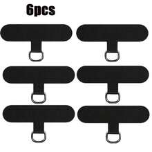 6 sztuk uniwersalnych pasków do telefonu komórkowego, uszczelka z nylonu zapobiegająca zgubieniu, odpinany pasek do telefonu, wymienna nakładka na smycz - Wielokolorowe - Zobacz 9