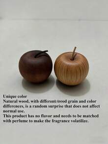 1pc Wooden Apple-Shaped Aroma Diffuser Wooden Apple-Shaped Aroma Diffuser Apple Scented Aroma Diffuser Elegant Wooden Essential Oil DiffuserElegant Brown Wood Grain, Operation Without Fire, Fully Automatic Diffusion System Suitable For Home - Multicolor - View 6