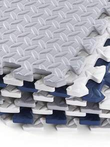 16pcs/Set Odorless Foam Floor Mats, Suitable For Indoor & Outdoor, Interlocking Puzzle Mats For Bedroom, Anti-Slip Yoga & Fitness Exercise, Easy To Clean Large Area Rug