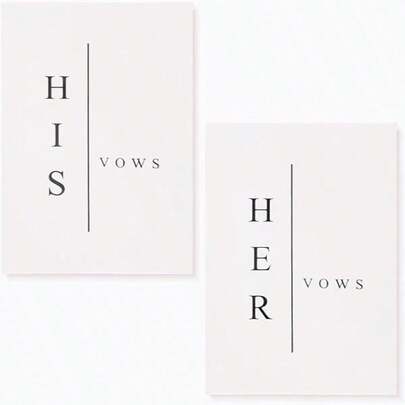 Modern Wedding Book For Her - Bride And Groom's Wedding Notebook, Wedding Book With 28 Pages, Size: 14cm X 10cm, Suitable For Newlyweds, Vows, Essential For Wedding