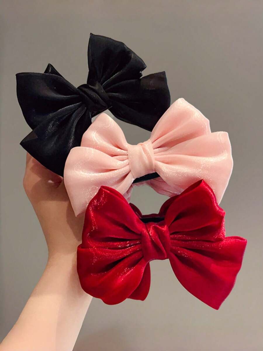 3 kẹp tóc hình bướm dành cho thanh thiếu niên, kẹp tóc búi cao, kẹp tóc đuôi ngựa hình bướm, kẹp tóc cỡ lớn phù hợp sử dụng hàng ngày. - Nhiều màu - Xem 1