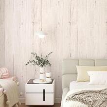 1 Roll Room Decor Vinyl Material Brown Wood Grain Pattern Removable Waterproof Self-Adhesive Peel And Paste Wallpaper For Kitchen, Bathroom, Bedroom, Living Room Countertops, Furniture, Home Decor & Renovation, Easy To Remove Wall Sticker - Beige - View 14