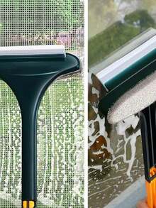 窗纱清洁刷、家用干湿两用清洁刷、除尘掸、多功能网状清洁工具、门窗纱网刷、清洁用品、清洁工具 - 彩色 - 查看 4