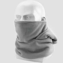 Women Men Winter Hat, Soft Warm Full Wrap Patchwork Ski Hat Balaclava For Outdoor - Light Grey - View 4