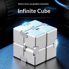Infinity Cube Fidget Toy, Metal Alloy Puzzle Cube, Stress Relief Toy, Emotion Soothing Gift For Adults, Birthday, Christmas, Holiday - Multicolor - View 5