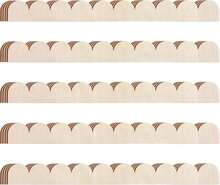 Threehoney 24 Pack Unfinished Scalloped Decorative Wood Trim Scalloped Edge Decorative Wood Molding Cute DIY Moulding Trim For Christmas Home Wall Cabinet Shelf And Window Door (1575 X 354 Inch) - ColorB - View 1