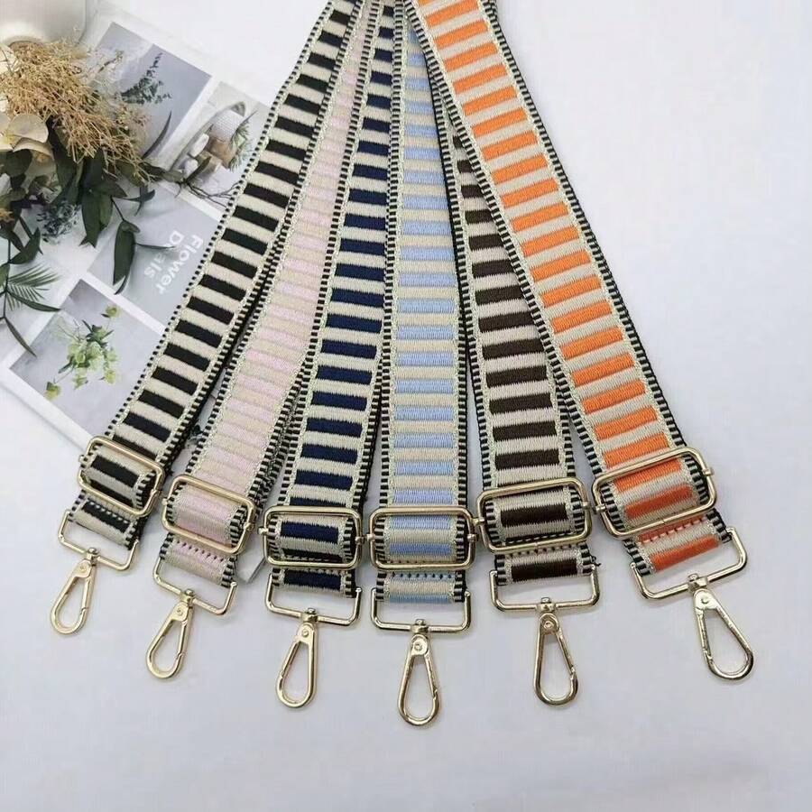 5cm Width Print Adjustable Shoulder Strap Versatile For Ladies Handbags & Bags Lanyard Boho - Multicolor - View 1