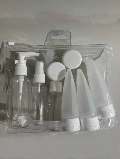 Travel Refillable Bottle Set: Spray Lotion, Shampoo, Body Wash, Tube Bottles, Cosmetic Empty Liquid Containers, Portable Tools, Refill, Travel Essentials, Travel Organizer, Beach, Summer Vacation, Back To School, School Supplies, Holiday Camping, Holiday Essentials, Women's Mini Perfume, Men's Cologne, Travel Perfume Accessories, Travel Necessities, School Supplies, Back To School Supplies