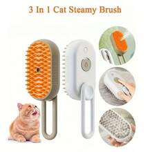 3 In 1 Usb Rechargeable Water Spray Pet Massage Brush Electric Cat Hair Removal Comb.Random Color For Shipping. - 彩色 - 查看 3