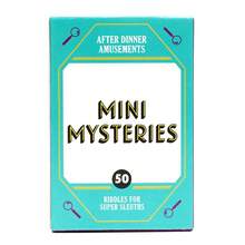 Mini Jogo de Cartas de Mistérios: Desafio de Enigmas Detetives com Cinquenta Quebra-Cabeças Inteligentes para Entretenimento Após o Jantar, Noites de Jogos, Festas, Encontros Familiares, Viagens e um Presente Perfeito para Amantes de Mistérios. - Branco - Ver 3