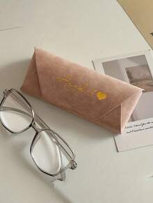 Personalized DIY Name Luxury Portable Eyeglass Case, Soft & Skin-Friendly, Elegant Eyewear Storage, Daily Use Glasses Case - Multicolor - View 6