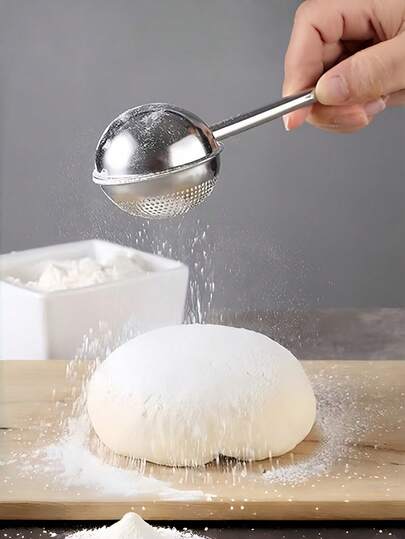 Stainless Steel Powdered Sugar Duster, Suitable For Baking, Coffee Separation, Tea Brewing, Manual Flour Sifting, Strainer, Etc. Can Be Used For Loose Tea Leaves, Herbal Tea, Sugar, Flour And Spices - An Ideal Choice For Restaurants, Food Trucks And Bakeries.