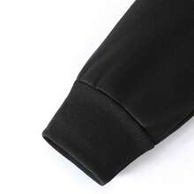 Bruins Inspired College Hoodie – Blue  Gold Script Design - 黑色 - 查看 3