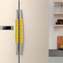 2pcs Geometric Pattern Fridge Door Handle Covers, Dust-Proof Protective Covers For Refrigerator, Microwave Oven Door Handles, Anti-Slip Anti-Oil, Suitable For School, Office, Home, Travel Insulation, Galentines, Puppy, Carnival