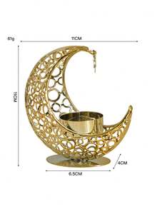 Giá đỡ nến bằng sắt kim loại trang trí, giá đỡ nến hình đèn lồng sao và trăng, lư hương hình sao và trăng, đồ trang trí để bàn cho đám cưới, nhà cửa, phòng ngủ, nhà bếp và phòng ăn, thiết kế đèn lồng sao và trăng. - Nhiều màu - Xem 14