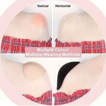 1 Pair Transparent Silicone Shoulder Pads - Non-Slip Removable Breathable Support, Straight Shoulder Pads, Invisible Non-Slip Shoulder Pads, Narrow Shoulder Pads, Unisex Silicone Shoulder Pads, Non-Slip, Self-Adhesive, Portable, Reusable, Suitable For Straight Shoulders, Ergonomic Design, Unisex, Suitable For Casual Wear, Weddings, Formal Dresses, Adult Parties, Clothing Accessories, Daily Use, Comfortable And Non-Stuffy, Bra Accessories, Enhancing Garment Fit And Symmetry, Best Gift For Girlfriend Or Boyfriend - Multicolor - View 7