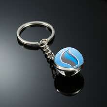1个几何图案派对球钥匙扣，卡通超级进化石配件 - 彩色 - 查看 36