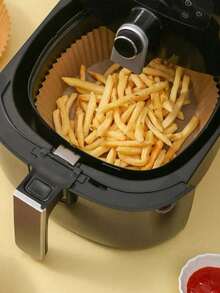 200/100pcs 6.3in/8in Disposable Air Fryer Liners, Round Air Fryer Parchment Paper Mats, Fit For Frying Basket, Baking Tray, Oven Accessories, Cooking Tools, Kitchen Supplies, Kitchen Gadgets - Multicolor - View 9