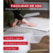 YUREX Papel Burbuja para Empaque 30 cm x 5 m Rollo Burbujas de Plástico Protege Objetos Frágiles contra Rayones Plastico Burbujas Embalaje Absorbe Impactos sin Dejar Marcas Hule Espuma de Poliburbuja - 30 cm x 10 m - Ver 5