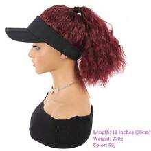 Adjustable Baseball Cap Wig With Curly Ponytail - Athletic Synthetic Wig, Suitable For All Hair Types, Can Be Used As A Hat Or Hair Extension - Multicolor - View 12