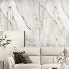 10/20/50 Pieces Of Marble Effect Pattern Self-Adhesive Wall Tiles, Imitation Natural Rock Wallpaper, Vinyl Foam Wall Stickers, Waterproof And Moisture-Proof, Easy To Clean And Cut, Peelable, Suitable For Bathroom, Living Room, Kitchen, Bedroom Decoration Wall Decoration Stickers - Multicolor - View 5