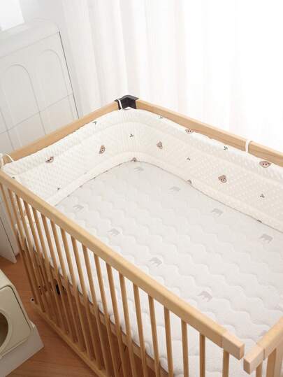 AIBOYING 1pc, Available Size: 100cm/39.3in, 150cm/59.05in, 180cm/70.86in, 200cm/78.74in, Baby Crib Bumper Soft Bag, Soft Bag Bumper Edge Protection For Babies And Children, Removable And Washable