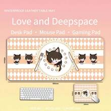 Game Love And Deepspace Sylus Rafayel Zayne Xavier Caleb Anime Cute Cat Computer Keyboard Pad/Mouse Pad Cartoon Office Supplies - A - 查看 4