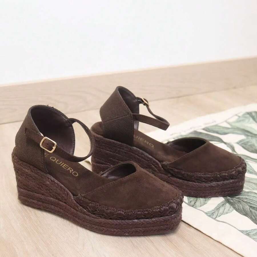 Women Platforms & Wedge Sandals - Coffee - View 1