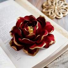 1个优雅花卉硅胶模具，适用于蜡烛、树脂艺术品、手工皂和粘土制品 - 精致花瓣设计，层叠花瓣，适合制作手工婚礼、情人节、生日、母亲节礼物，可重复使用，家居装饰，精致花卉设计，适用于香薰蜡烛和手工装饰品。 - 白色 - 查看 8