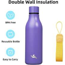 Insulated Water Bottles For Outdoor - Dusty Purple - View 5