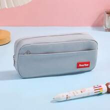 1pc Simple Large Capacity Stationery Bag,Pencil Case,Back To School - Same Style In Multiple Colors - View 8