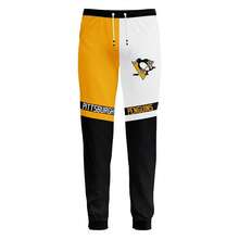 Pittsburgh-Penguins Men'S Stylish 3D Lion Print 2pcs Athletic Wear Set - Long Sleeve Hoodie & Joggers, Casual Outdoor & Gym Wear For Spring/Fall, Football Team Pattern Design, Comfortable & Breathable Fabric, Perfect For Comfortable Fit - Nhiều màu - Xem 3