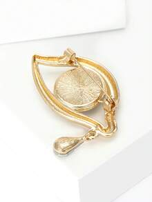 精致镂空吊坠眼形胸针 - 创意别针，男女通用，适合宴会、服装配饰/朋友聚会徽章礼物 - 眼睛 - 查看 7