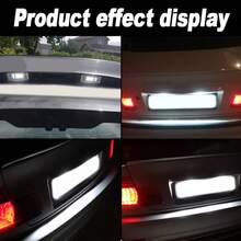 2pcs For BMW LED License Plate Lights, Tag Lamps White For BMW 3 Series E46 4D 1998-2003 5D Touring 1998-2005 Error Free
