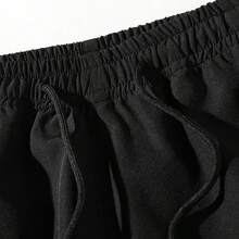 Men's Black Label Cargo Pocket Casual Shorts, Spring/Summer - Black - View 9