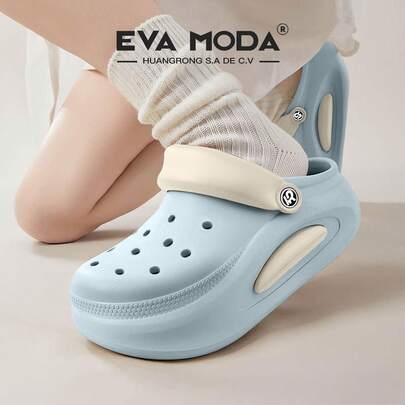 EVA MODAR EVA MODA Serie CharmGlam- EVA suave y ligera, suela antideslizante y resistente, perfectas para cualquier clima; realzan la altura y vienen con charms sorpresa.