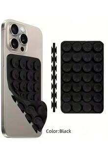 1个双面28槽加厚防滑手机支架，另附赠1个随机支架。适用于自拍和视频拍摄，抓力强劲，适配大多数手机，耐用光滑的硅胶吸盘，可用于汽车玻璃、淋浴房等场所，是理想的视频录制和摄影手机配件。