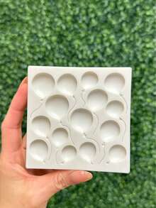 1pc/2pcs Birthday Balloon Gummy Mold, Party Baby Gift Cake Decoration Chocolate Candy Mold/Sugar Art/Cupcake Decor/Pastry/Polymer Clay/Epoxy Resin, Silicone Material, Suitable For Birthday Party/New Year Cake Decoration