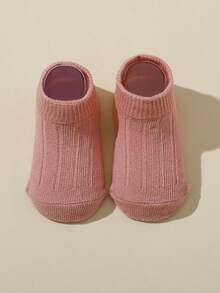 5 Pairs Baby/Toddler Solid Color Breathable Ankle Socks, Spring/Summer - Multicolor - View 4