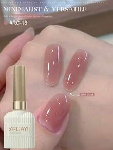 XEIJAYI 1 Bottle 15ml Ice Transparent Nude Pink Gel Nail Polish, UV/LED Nail Polish For Long-Lasting Manicure Effect In Minutes Nails - Pink - View 6