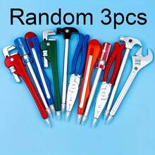 Cartoon Tool-Themed Ballpoint Pen Set - Quick-Drying, Lightweight Design With Wrench, Pliers, Screwdriver And Hammer Functions - Ideal For Daily Office Use, Creative Stationery Gifts, Hardware Tool Design - Multicolor - View 9