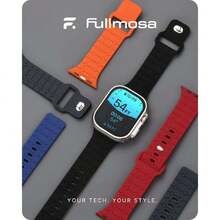 Deportiva Correa Silicona Compatible con Apple Watch 49mm 46mm 45mm 44mm 42mm 41mm 40mm 38mm,Pulsera Suave para  Ultra SE 3/2/1 Series 11 10 9 8 7 6 5 4 3 2 1,37492664 - Plateado - Ver 5