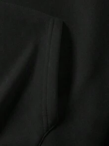 Fútbol Unisex de Detroit, un regalo adecuado que muestra un diseño audaz de fútbol de Detroit. Perfecta para los entusiastas del fútbol de Detroit, esta prenda de moda casual es cálida y adecuada para las temporadas de otoño e invierno. Adecuado tanto para mujeres como para hombres, equipado con prácticos bolsillos. - Negro - Ver 5