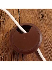 4pcs 60mm Plastic Desktop Cable Grommet Covers, Round Cable Management Grommets For Computer Desks