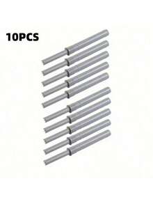 10个隐藏式按压抽屉弹出装置，配有配套螺丝和橡胶塞，1厘米/0.4英寸隐藏式嵌入式家具门开启器，补丁 - 彩色 - 查看 11